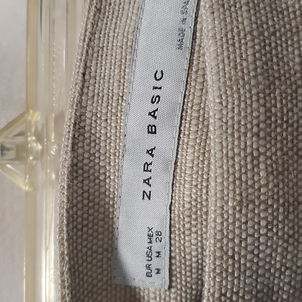 Zara medium linen skirt.